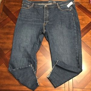 Old Navy High-Rise Secret-Slim Pockets O.G. Straight Plus-Size Button-Fl…